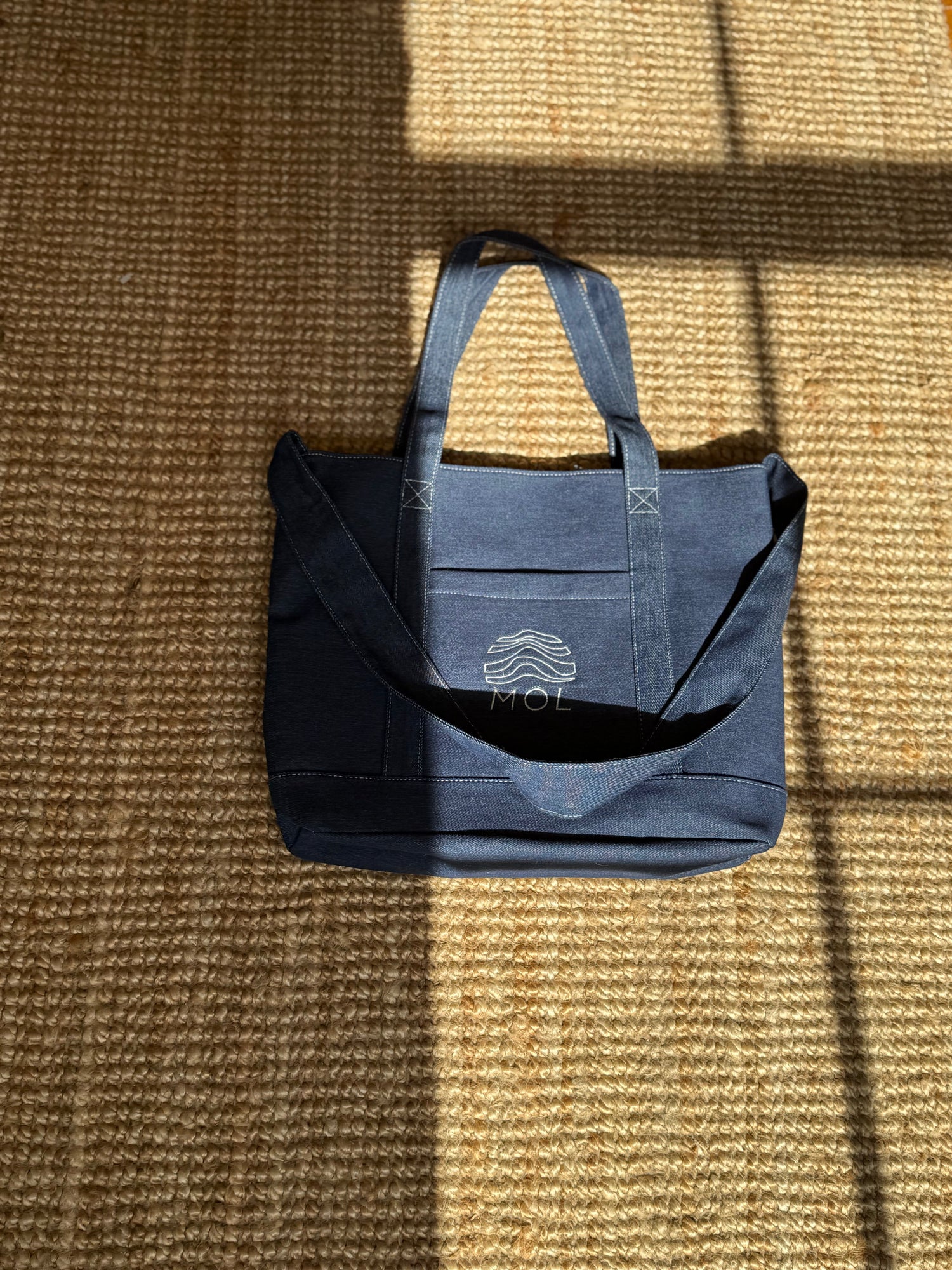 Denim tote
